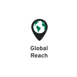 Globe icon representing Atlas Import's global sourcing network in 20+ countries